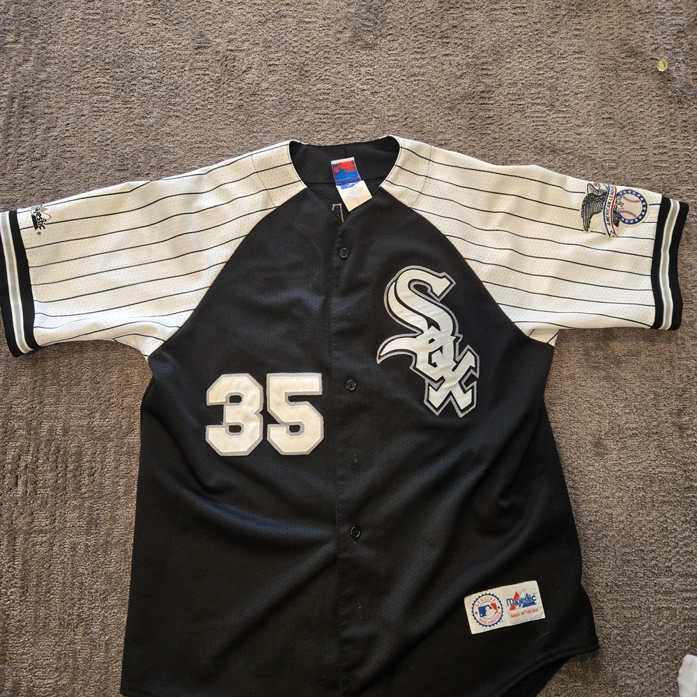 Vintage Chicago White Sox Frank Thomas Majestic Baseball Jersey